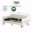 Upholstered Daybed, Twin Size Ivory Boucle Daybed, Ribbed Tufted Backrest, Daybed In Lavish Modern Design, Richly Hued Foam Comfort