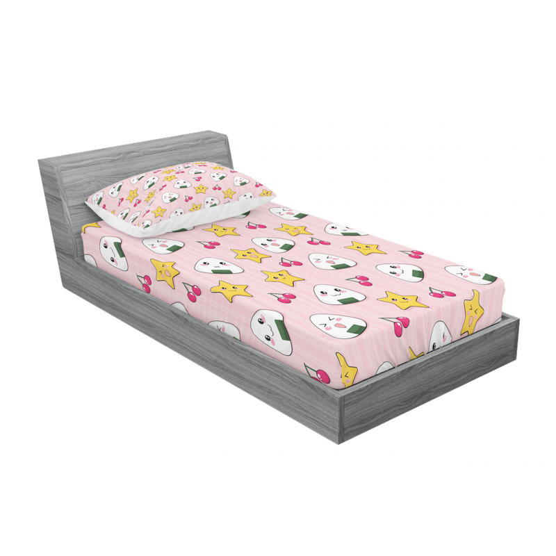 Microfiber Sheet Set, Twin Sheet Set with 1 Pillowcase