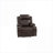 Recliners | Power Motion Chair Contemporary Walnut Brown Gel Leatherette with Storage Arms, Cup Holder 37\"x38\"x41\"H | Walnut Brown | Gel Leatherette-500874035