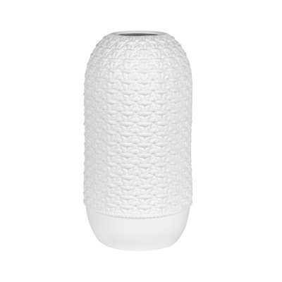 Vase en porcelaine tricotée