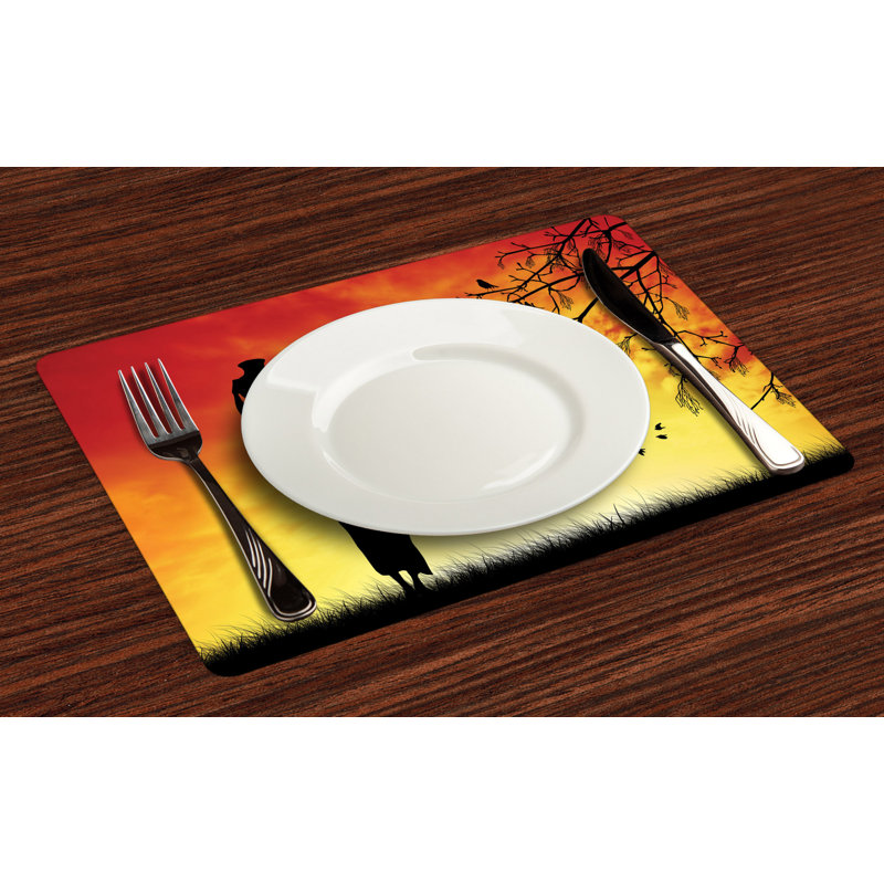 Mccown African Lady in Sunset Safari Placemat