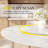 Aurora 53‘’/59‘’ Farmhouse Round Sintered Stone Dining Table With Detachable Lazy Susan - Sculptural Solid Hardwood Pedestal For 4-8-370725150-370725148-370725149