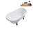 57.5'' x 29.5'' Soaking Acrylic Bathtub-83636125-83636115