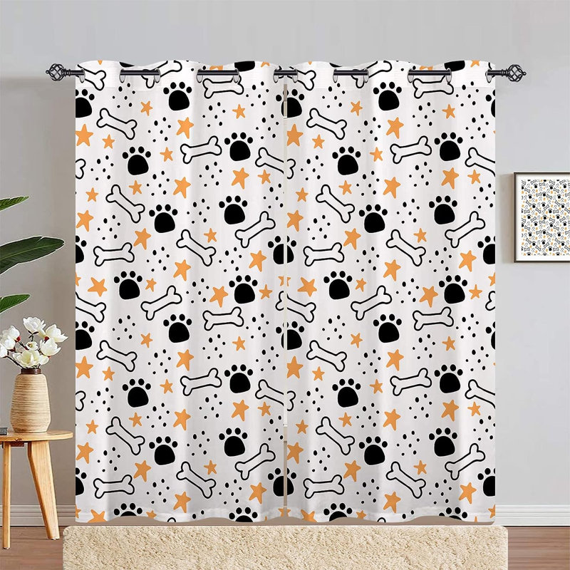 Ancelin Semi Sheer Curtain Pair