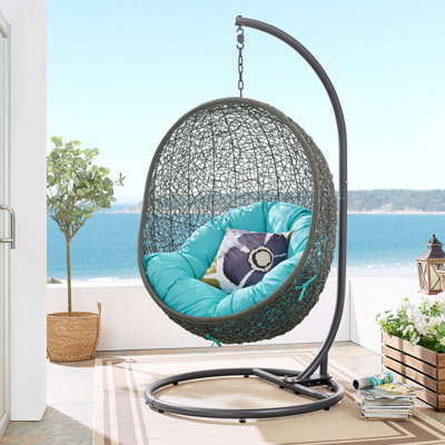 Chaise suspendue d'extérieur avec support Hide de Modway
