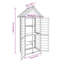 Abri de jardin vidaXL gris et blanc, bois de pin massif, contreplaqué-113430881