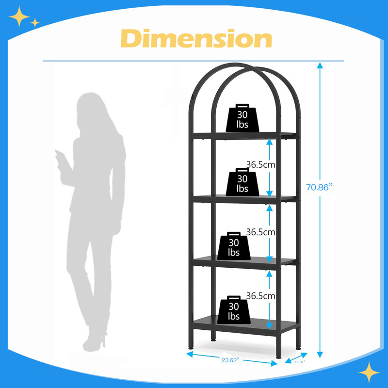 Shelf Book/Storage Cabinet, Black