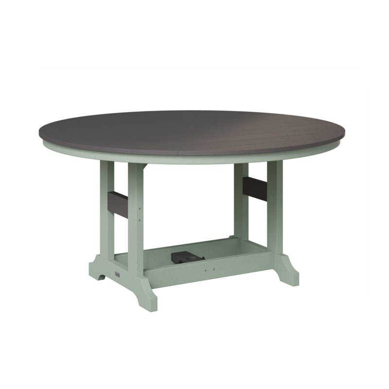 Table de bar ronde Berlin Classic, Gris fumée, Écume de mer, écume de mer