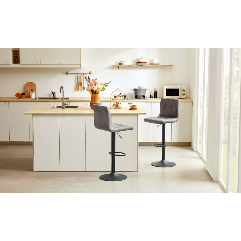 Tabouret de bar Amjed, Gris
