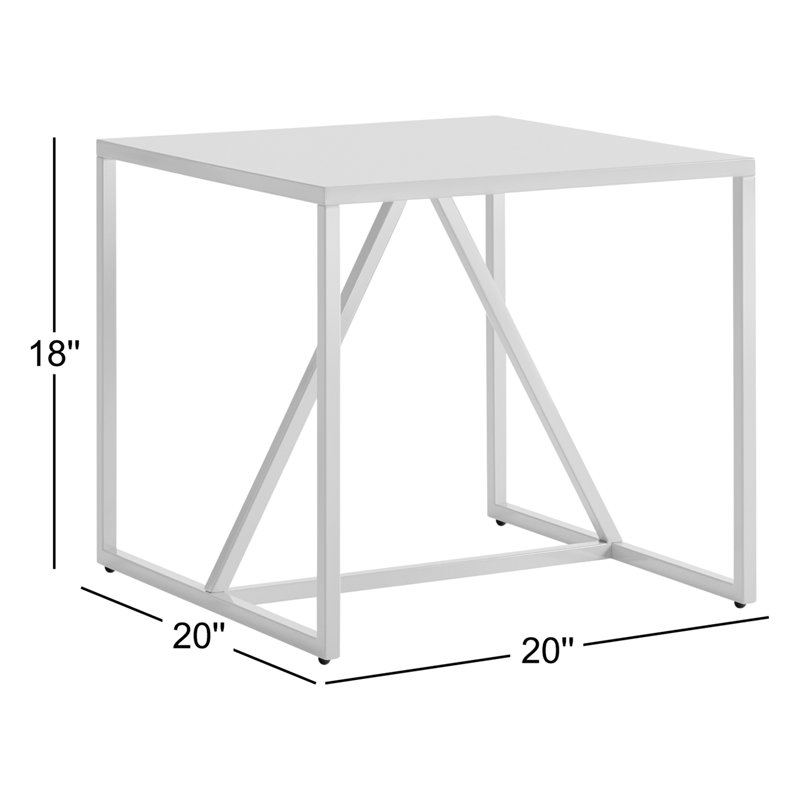 Strut End Table, Slate