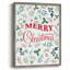 Merry Christmas Greenery, reproduction encadrée - bois massif-887421190