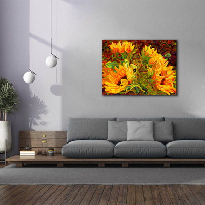 «Four Sunflowers» par Mandy Budan, art mural sur toile