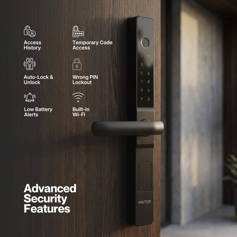 D14 5-in-1 WiFi Slim Body Lock
