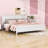 Disaya Wooden Platform Bed with Headboard and Footboard-164115047-164115064