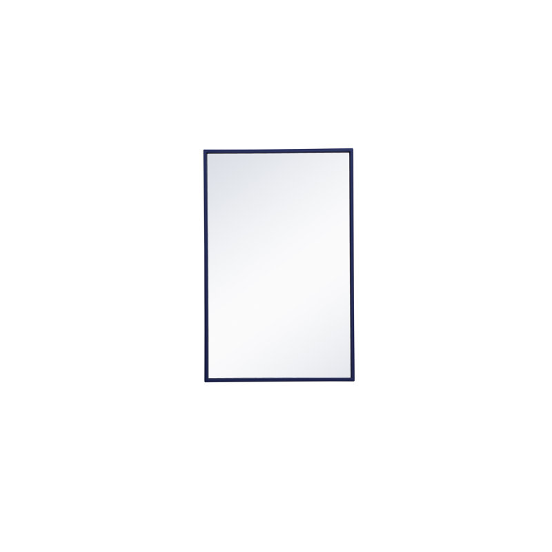 Miroir mural Sabine, 18 po x 28 po, Bleu