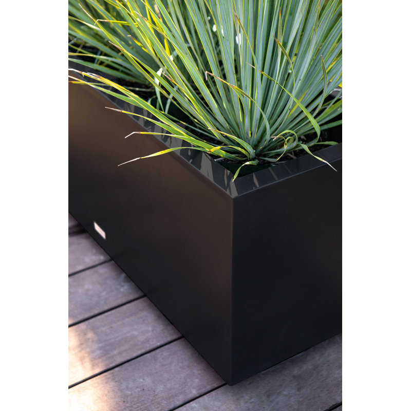 Gray 25" Recycled Plastic Long Box Planter