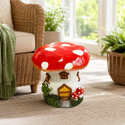 Tabouret de jardin en résine 13,4 "H
