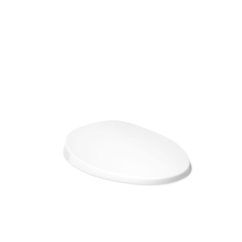 Purewarmth Heated Quiet-Close Elongated Toilet Seat with LED Nightlight, White