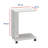 Modern Side Table, Diamond White, 27.6 x 25.6 x 17.7 inches | 100% Melamine Coated Particle Board, Thickness: 0.6 inches | Stylish Design for Living Room or Bedroom, Durable and Elegant Home Furniture-726836314
