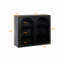 Armoire murale à portes vitrées, rangement fermé-114304815