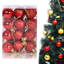 Ensemble de 24 boules de Noël décoratives avec mini boules suspendues incassables et scintillantes-567180984