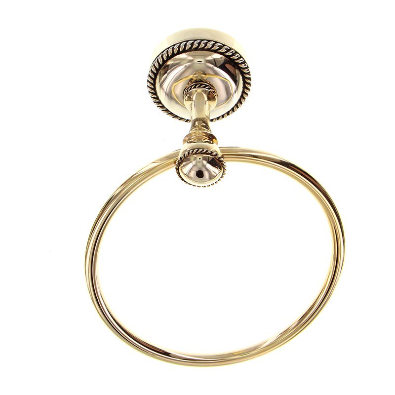 Equestre Towel Ring, Antique Gold