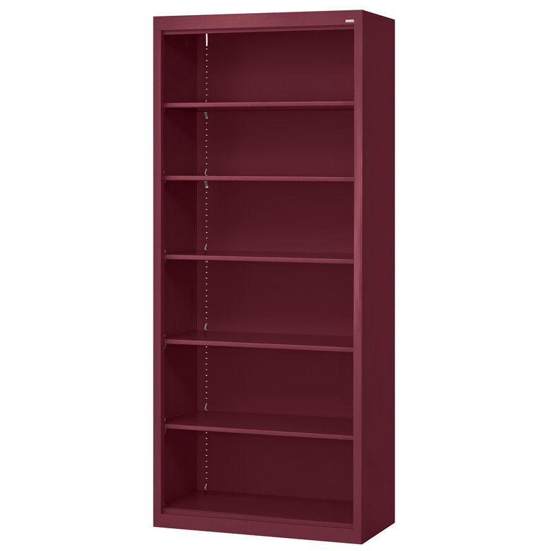 Bookcase, Burgundy, 42" H x 46" W x 18" D