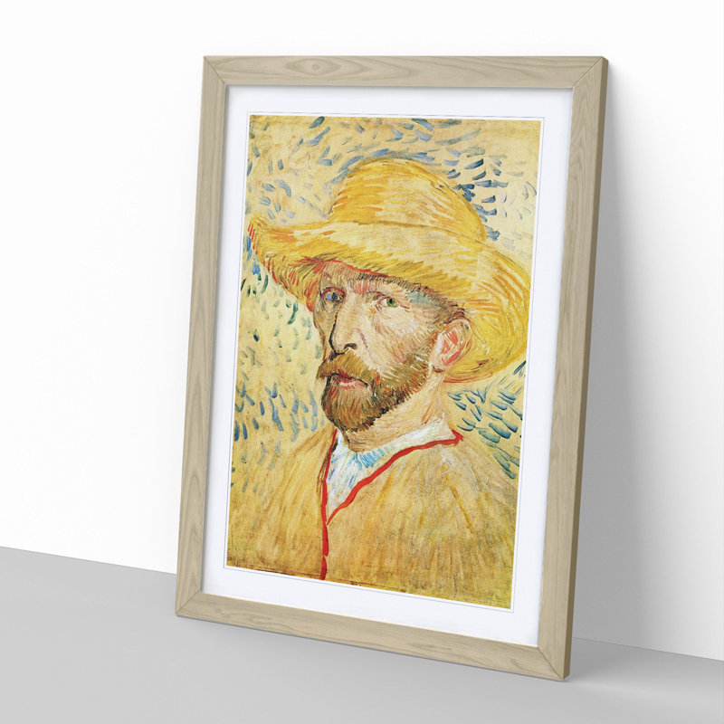Self-Portrait Vol.4 by Vincent Van Gogh - Picture Frame Painting, Oak Framed, 36cm H x 27cm W x 2cm D