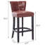 Ensemble de 2 tabourets de bar, hauteur de siège 29,5 po, tabourets de bar en bois en bois (2 pièces)-125574404-125574405