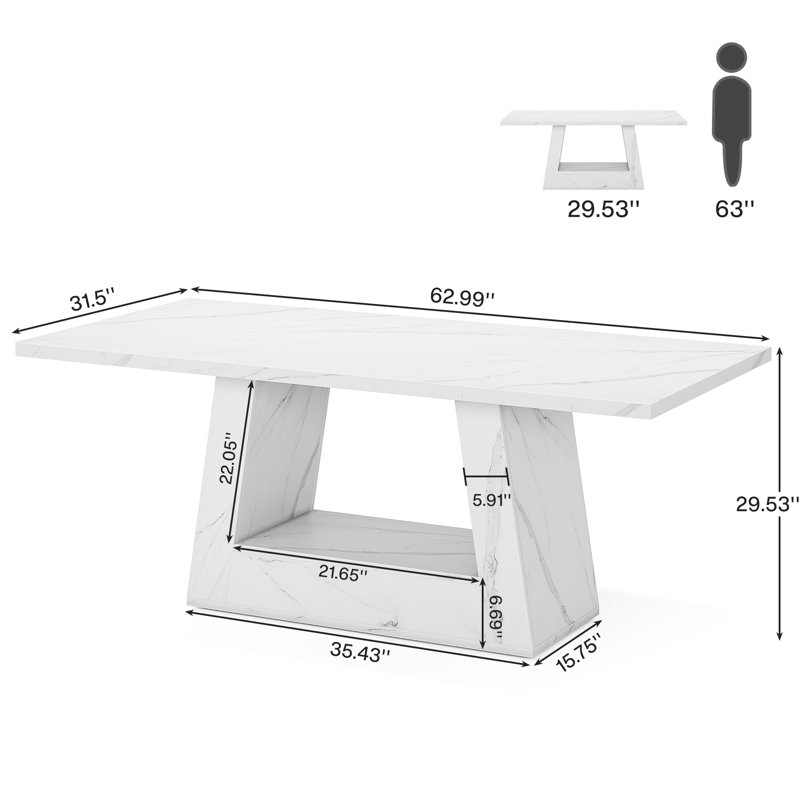 Modern Executive Desk With Sturdy Base