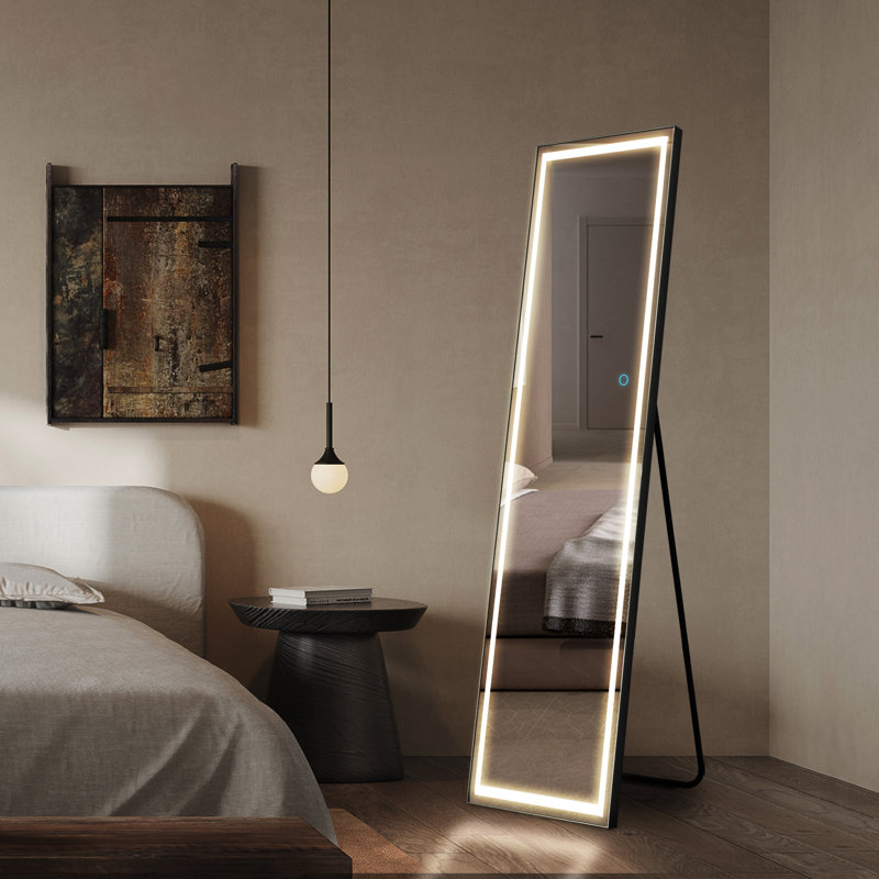 Mirror, 63'' x 16'’, Black
