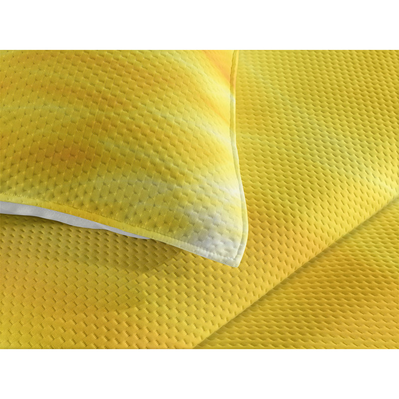 Vibrant Modern & Contemporary Polyester Coverlet, King Bedspread + 2 Shams