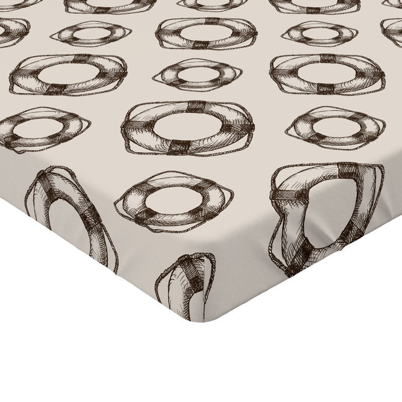 Drap-housse bleu marine Ambesonne, Full Fitted Sheet