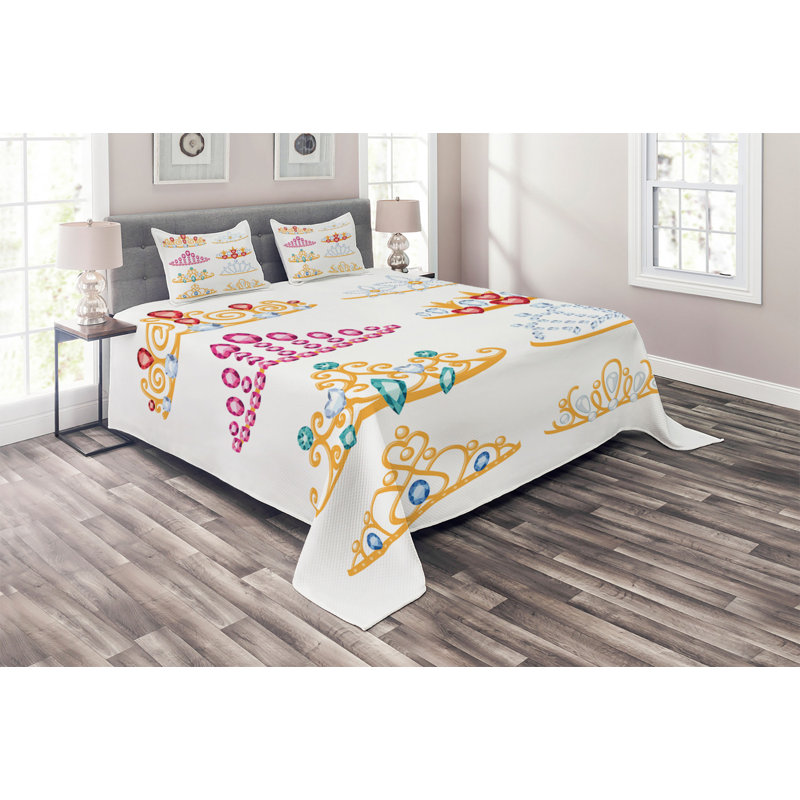 Coverlet, King Bedspread + 2 Shams