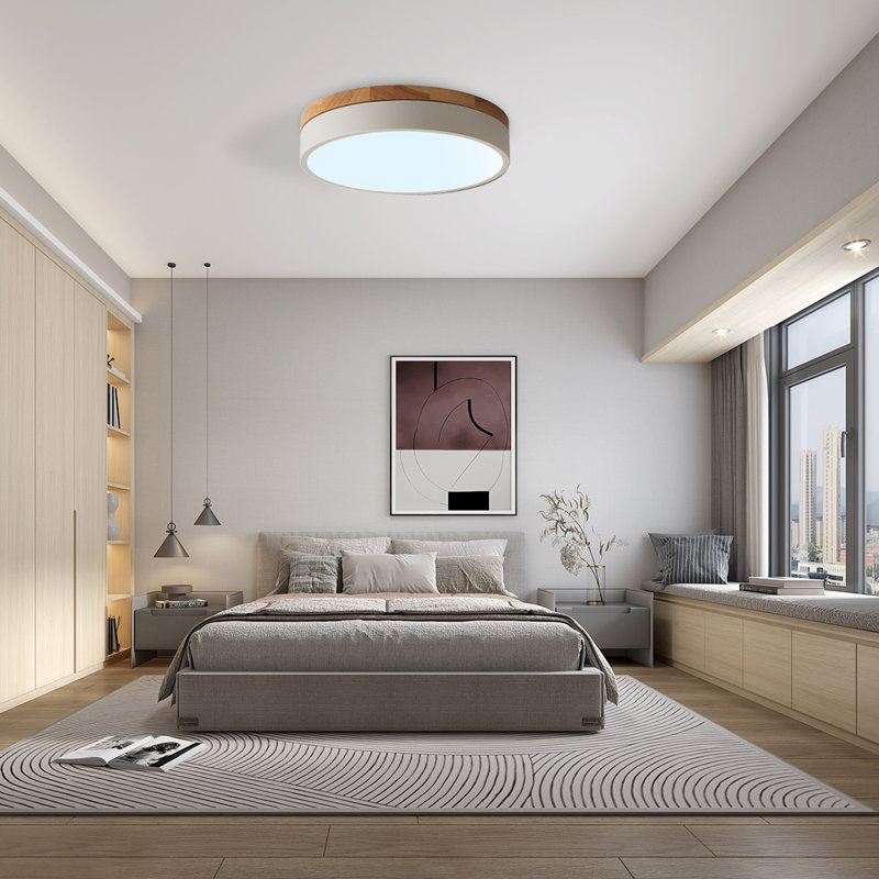 Aritina LED Flush Mount, White, 6500K