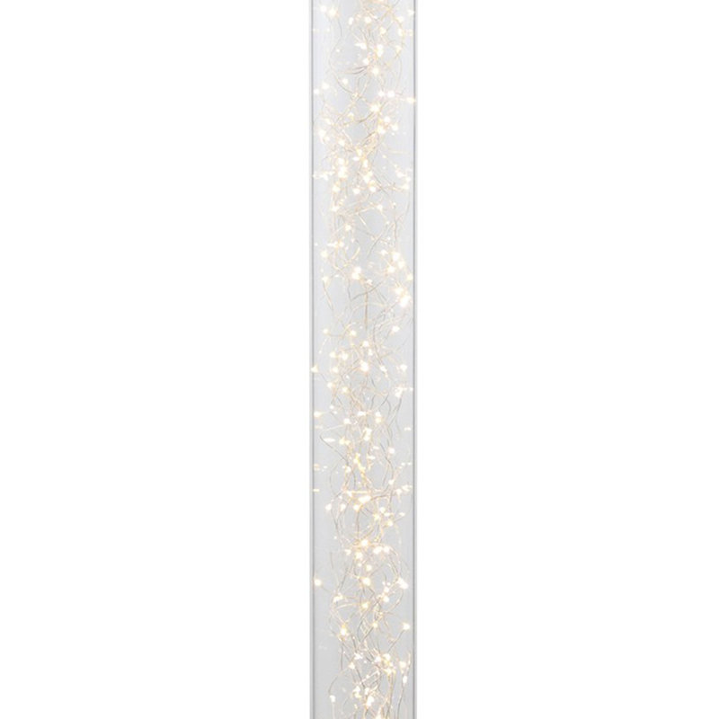 Merauke 49'' Silver LED Column Floor Lamp