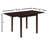 Rectangular 52-Inch Extension Dining Table, Cappuccino