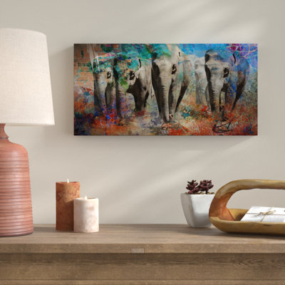 Elephant IV - Wrapped Canvas Print