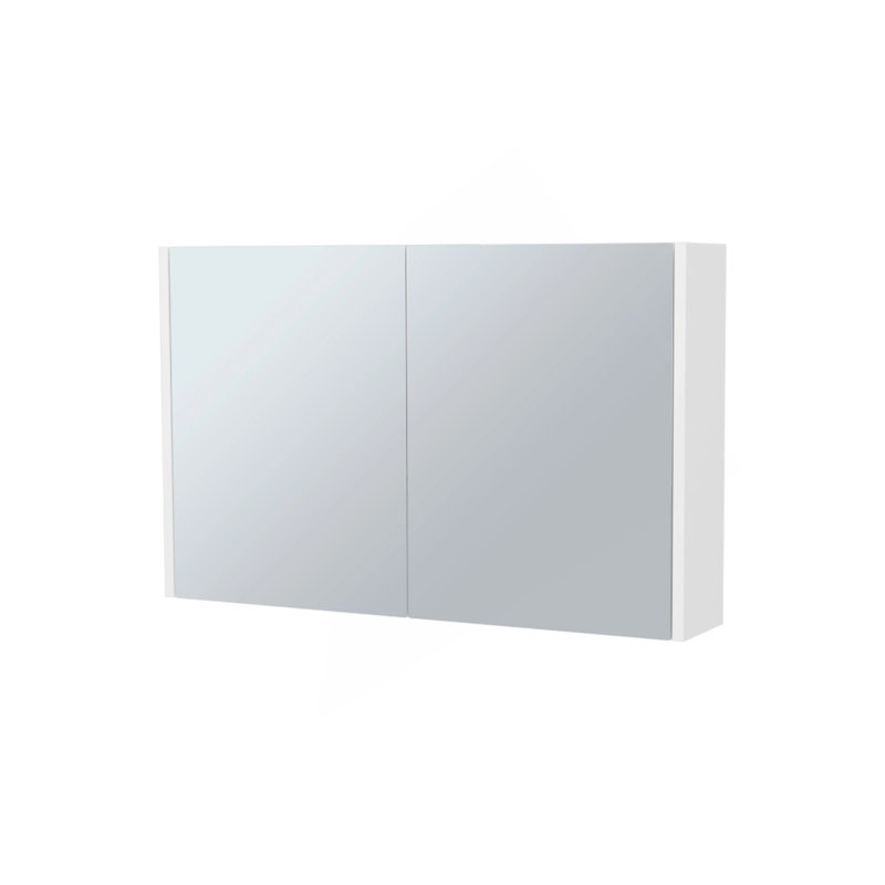 White Medicine Cabinet With Included Mirrors And 2 Doors, White