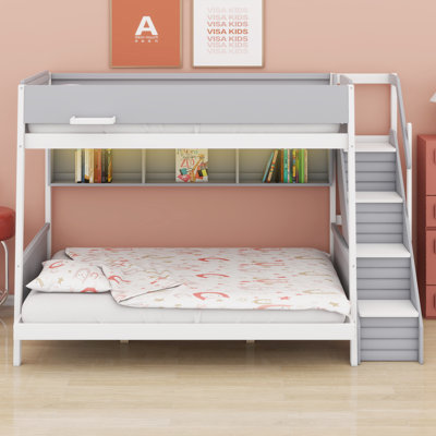Bunk Bed with Built-In Stairs