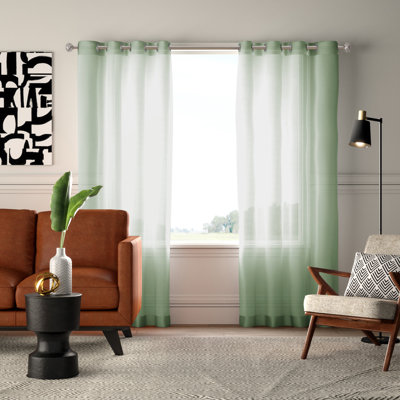 Carmille Semi-Sheer Grommet Curtain Panels