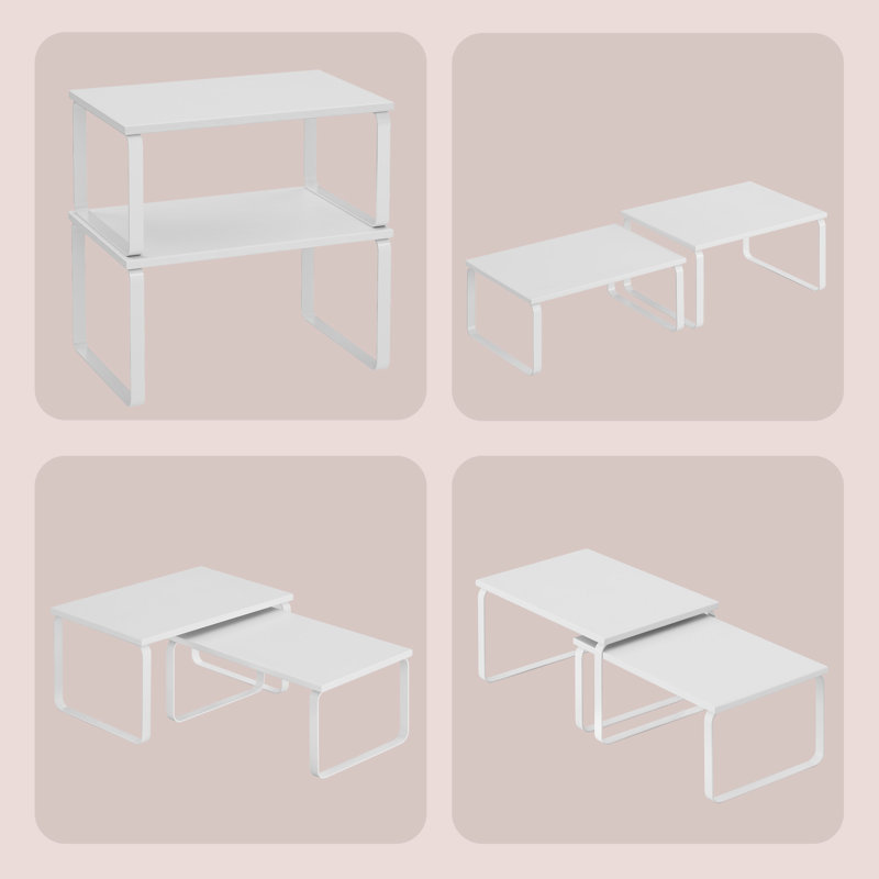 Étagère de rangement pour armoire, L 11,7 po, Blanc nuage / blanc neige