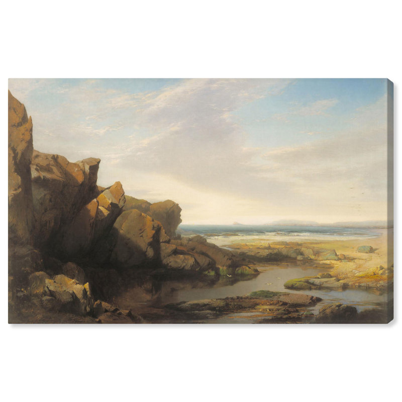 Pools by the Seaside 1863 Large Wrapped Canvas Landscape Art
