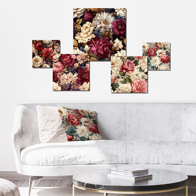 Jessup - Floral Wall Art Set Of 5