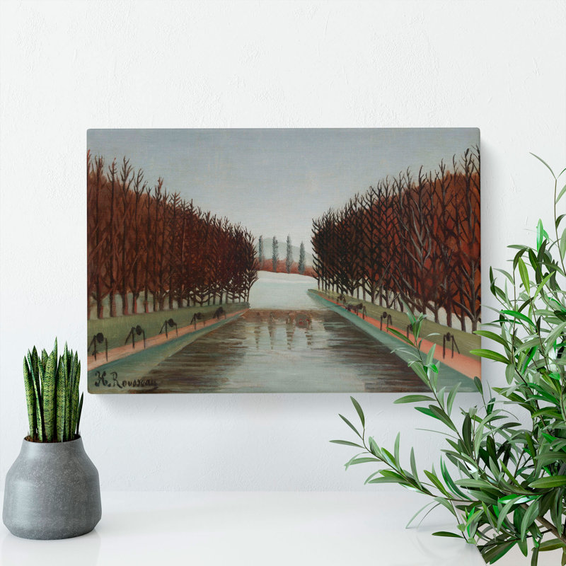 The Canal by Henri Rousseau - Wrapped Canvas, 50cm H x 76cm W x 3cm D