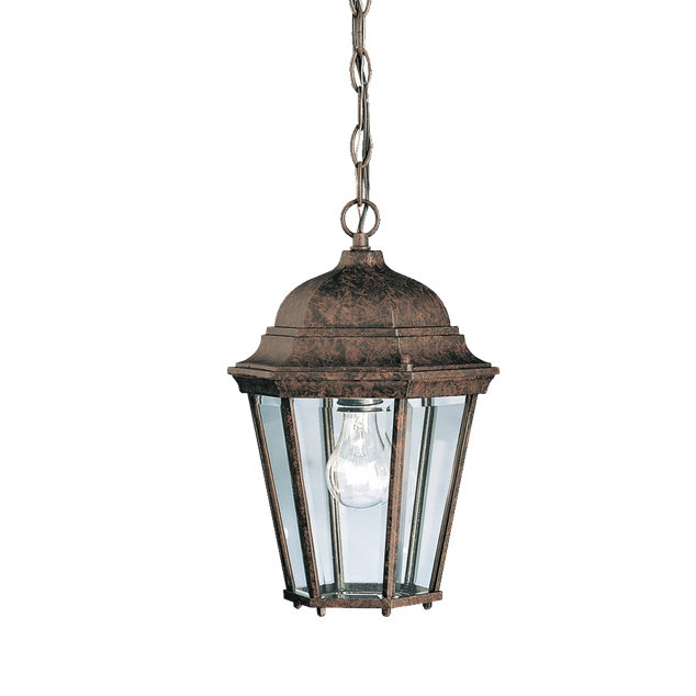 Lanterne suspendue d'extérieur 1 lumière Connan, Bronze tannerie