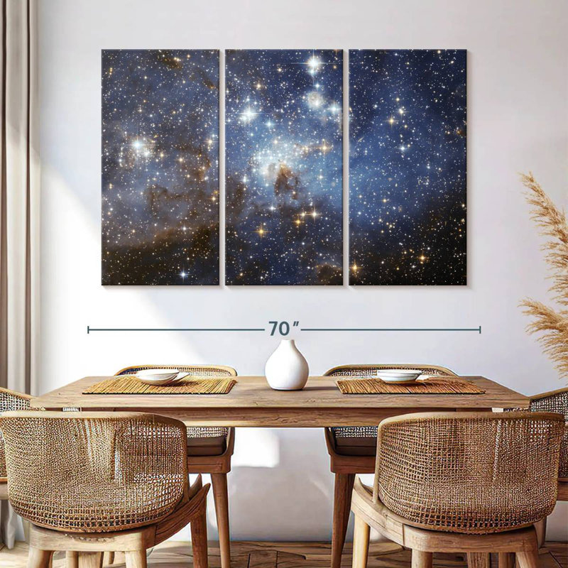 Oberle, peloton d'étoiles, H 42 po x l 65 po