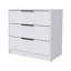 Commode 3 tiroirs 28 "blanche
