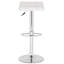 Tabouret de bar à hauteur ajustable et rotatif rembourré et revêtu de tissu d'ameublement Bunky-546390236