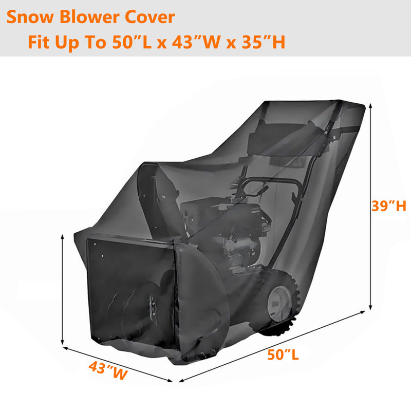 Housse imperméable pour souffleuse à neige